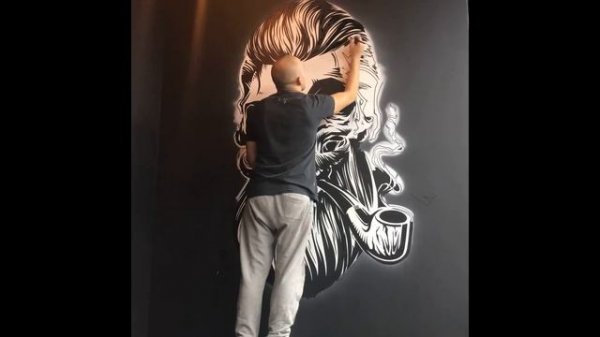 Роспись стен и граффити в офисе УК TOPGUN - studioprizma.ru  (12+)