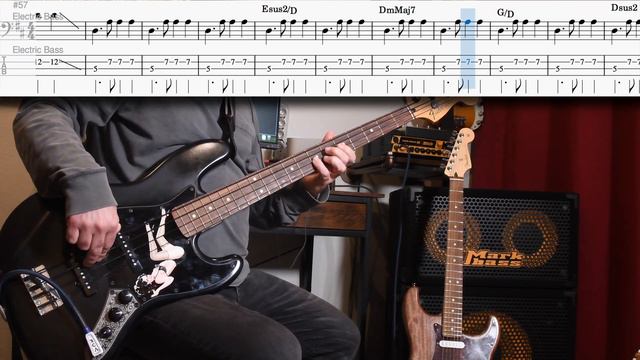 Pink Floyd - Us and Them - Guitar and Bass Covers with Tabs in 4K смотреть онлайн