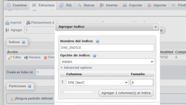 Como crear un indice en phpmyadmin y acelerar el tiempo de la consulta смотреть онлайн