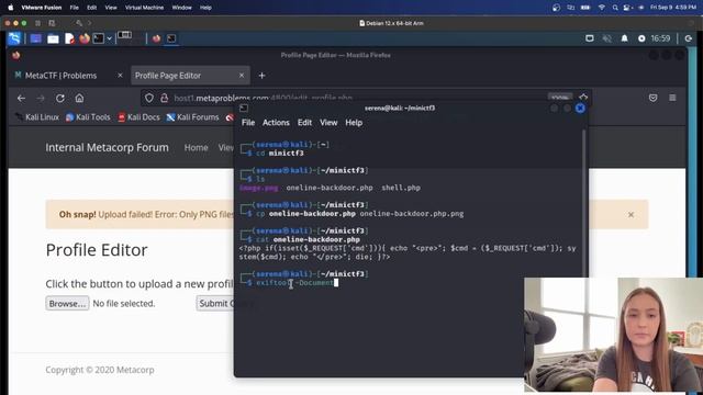 Exploiting a File Upload Vulnerability - MetaCTF смотреть онлайн
