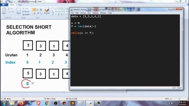 Algoritma Selection Sort || Python смотреть онлайн