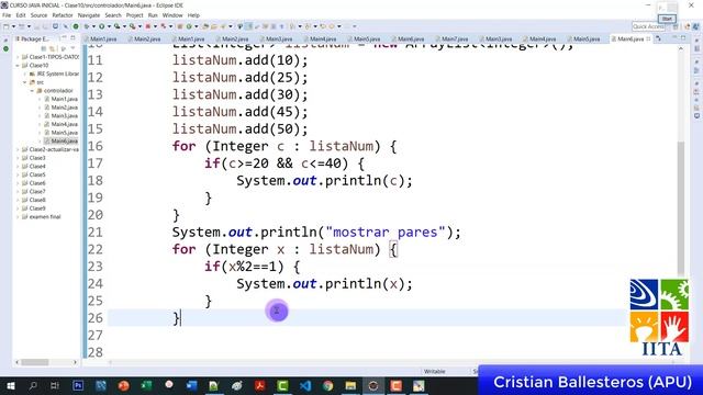 Como usar List y ArrayList mostrar elementos segun una condicion en JAVA смотреть онлайн