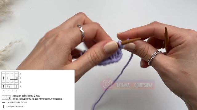 Простой Двухсторонний УЗОР СПИЦАМИ из Лицевых и Изнаночных петель | Вязание спицами смотреть онлайн