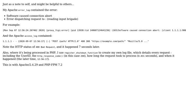 DevOps & SysAdmins: Apache PHP-FPM "Software caused connection abort" смотреть онлайн