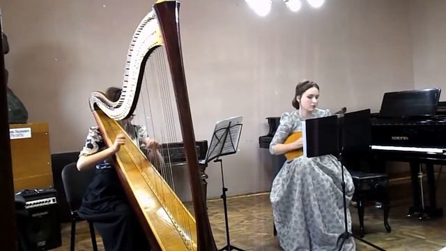 Л.Шпор Соната для скрипки и арфы (1 часть) смотреть онлайн