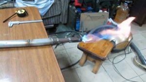 Газовая горелка для горна, кропотливое изготовление с испытаниями