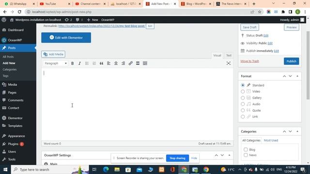 How to create new post category and new blog post in wordpress смотреть онлайн