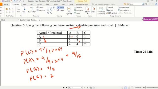 MLDS MID Q5 Answer: Calculating Precision and Recall from Confusion Matrix смотреть онлайн