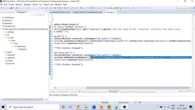 Start/Stop AWS ECS Clusters Automatically using Lambda and Java Spring смотреть онлайн