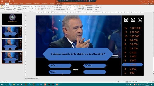 (PowerPoint) Kim Milyoner Olmak İster Oyunu | Who Wants To Be A Millionaire Game смотреть онлайн