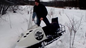 Застряли на снегоходах.Тайга 500 vs Буран 640.(Баран турбо)