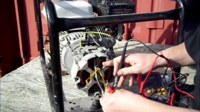 Electricity Generator Brushless Alternator Testing - Generator with a capacitor. смотреть онлайн