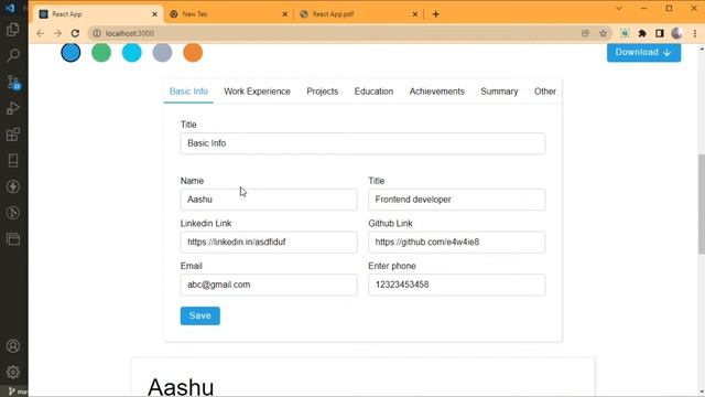Resume Builder with React in Hindi | Introduction | Intermediate Projects смотреть онлайн
