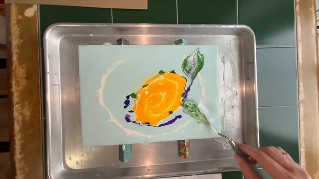 Акриловая заливка 🍋лимон смотреть онлайн