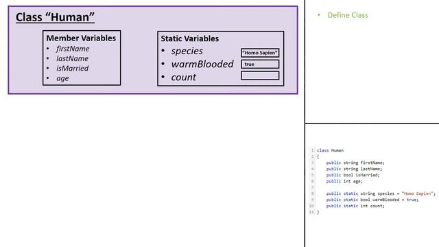C# Static Variables смотреть онлайн