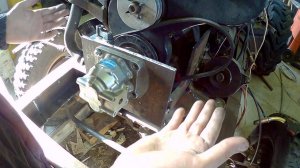 Отключаемый привод НШ32 на самодельный трактор. Как установить гидробак.