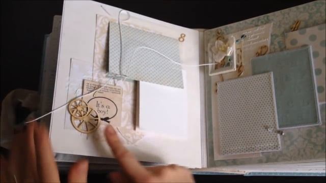 Шебби альбом для мальчика на 160 фото, от рождения до 18 лет, с мешочком (#63) смотреть онлайн