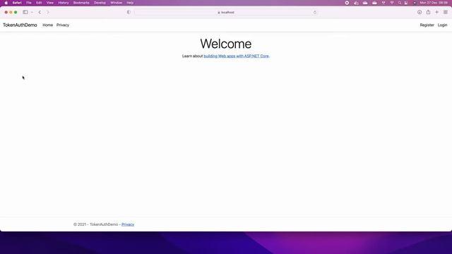 Token-based Authentication for ASP.NET Core MVC Web App with Web API