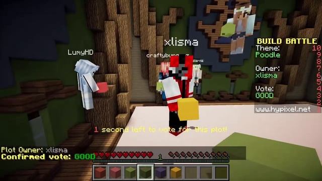 Kawaii Cactus & A Poodle! | Build Battle | Minecraft Building Minigame смотреть онлайн