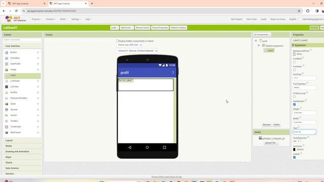 Dasar App Inventor Park 5, Membuat Screen Baru