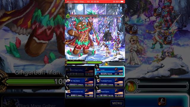 [FFBE GL] Clash Of Wills: Gingerbuff Man | LV.99 FTK With Golbez (no MOD) смотреть онлайн