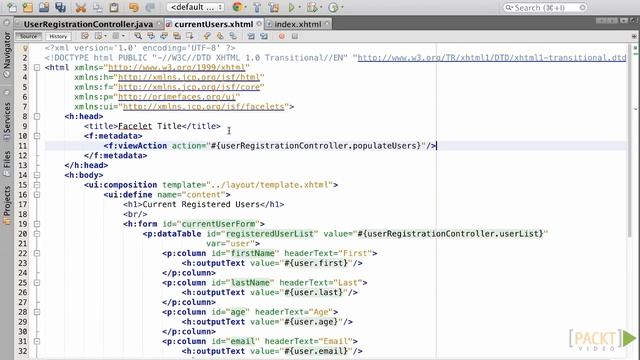 Mastering PrimeFaces Tutorial: Developing a Basic Data Table | packtpub.com смотреть онлайн