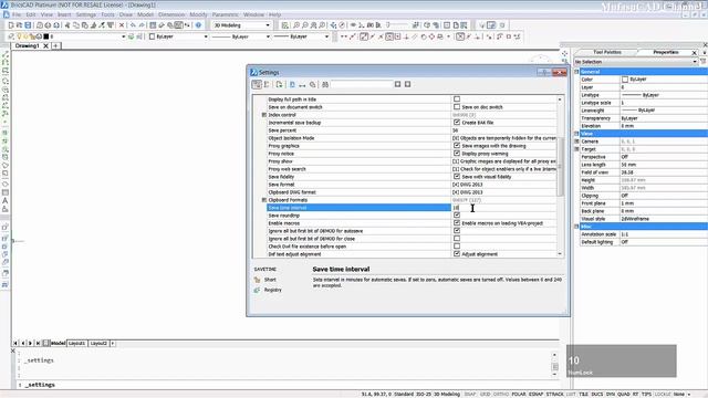 Bricscad Enabling Autosave Basic Tutorial For Beginner смотреть онлайн