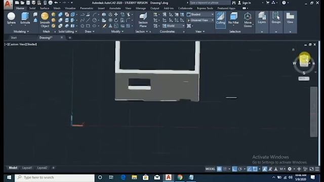 How to create 3D Doors and Windows in AutoCad/ autocad class 8 /urdu-hindi /Be Skilled смотреть онлайн