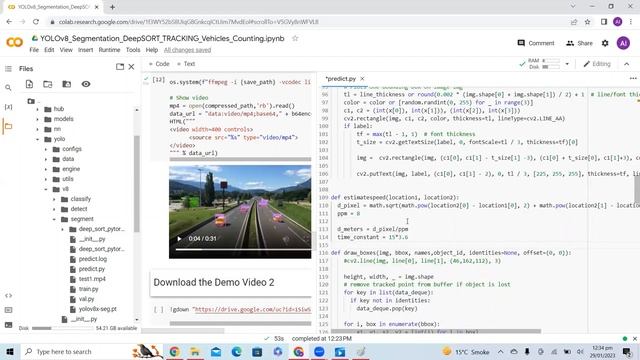 Real-Time Object Segmentation and Tracking using YOLOv8 | Vehicles Counting (Entering and Leaving) смотреть онлайн