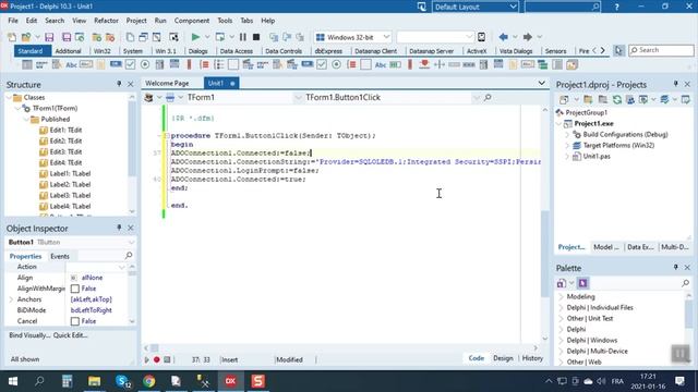 How to connect SQL server dynamically to delphi смотреть онлайн