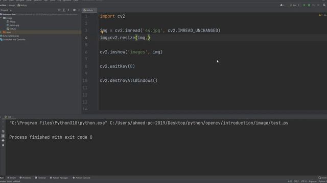 4- OpenCV Python Tutorial-image resize-تغيير حجم الصورة смотреть онлайн