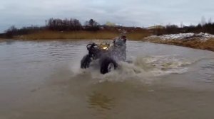 Техника преодоления глубокого брода на квадроцикле