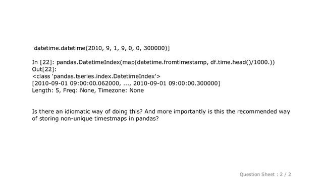 Pandas : Idiomatic way to parse POSIX timestamps in pandas? смотреть онлайн