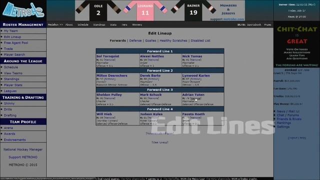 Metroho.com : The #1 GM Hockey Simulator смотреть онлайн