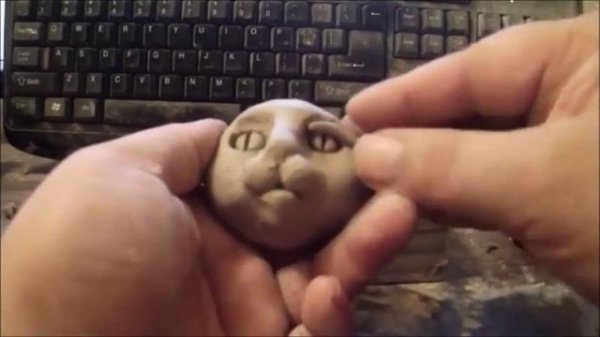 How To Sculpt A Cat Face In Clay