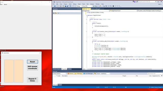 C# Бот для нажимания кнопок смотреть онлайн