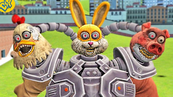 АНИМАТРОНИКИ РОБОТЫ в ГАРРИС МОД ФНАФ || Garry's Mod FNAF