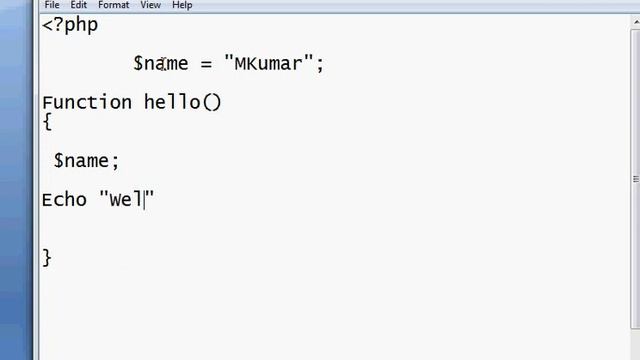 || GLOBAL VARIABLE IN PHP( IN HINDI) || GLOBAL SCOPE || BCA III || UNIT I || #MKumar #global смотреть онлайн