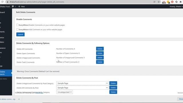 How to Delete All Comments Together in WordPress? смотреть онлайн