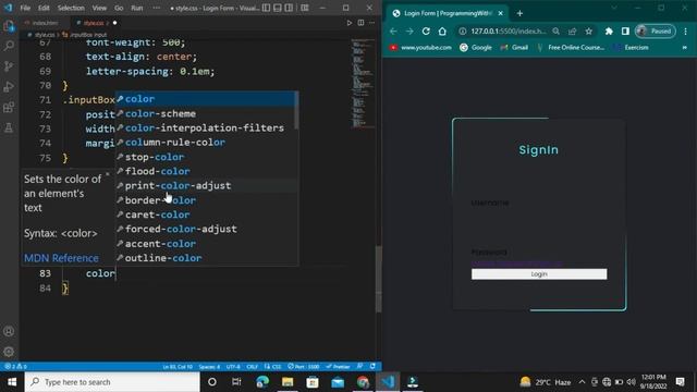 Animated Login Form with Source Code | Login Page using Html CSS #csseffect #topcsseffects смотреть онлайн