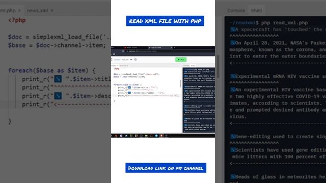 Read xml file with php #coder #programming смотреть онлайн