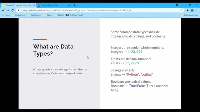 Episode 1: Python Print Statements, Data Types, and Variables || Learning Python Series in YouTube смотреть онлайн