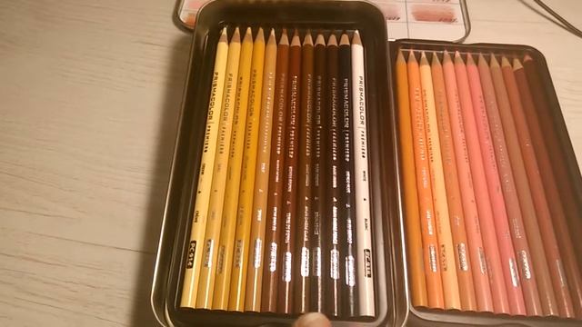 Обзор карандашей ,,PRISMACOLOR,, набор для портретов. смотреть онлайн