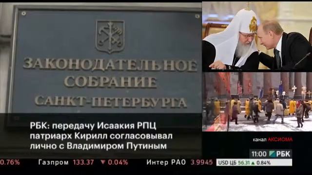 Патриарх согласовывал передачу Исаакиевского собора с Путиным смотреть онлайн