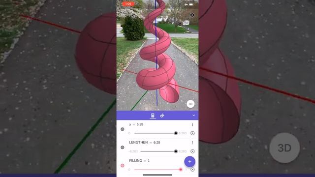 Seashell Surface: Exploration in GeoGebra 3D with Augmented Reality (iOS) смотреть онлайн