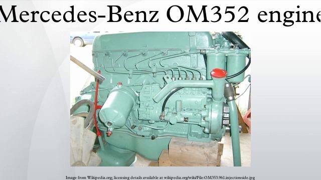 Mercedes-Benz OM352 engine смотреть онлайн