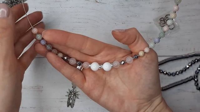 16. Как я делала чокер и браслеты из розового кварца и берилла смотреть онлайн