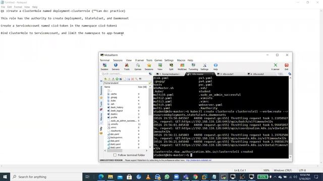 Task1 create cluster role role binding (CKA) смотреть онлайн