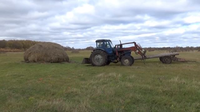 Возим сено по новому. 1 часть. НАСТОЯЩАЯ ЖИЗНЬ. смотреть онлайн
