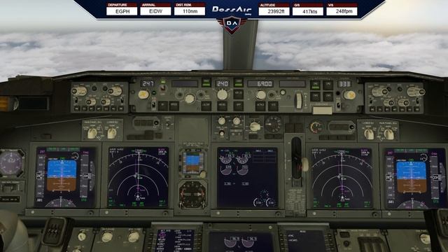 X-Plane 11 | Edinburgh (EGPH) - Dublin (EIDW) | ZIBO Mod 737 | Ortho4XP ▷ Europe Tour ◁ смотреть онлайн